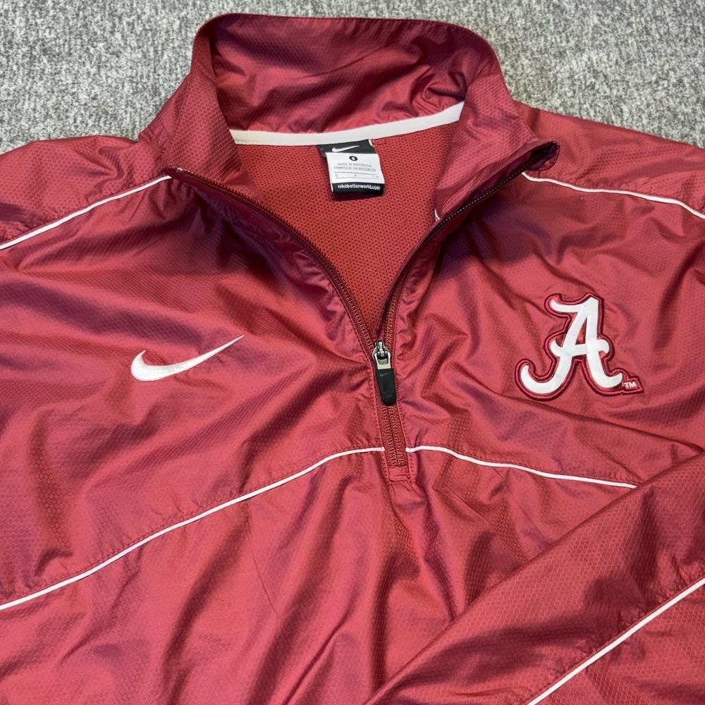 Alabama Crimson Tide‎ Nike On-Field 1/4 Zip Pullover Men S Red Maroon Jacket
